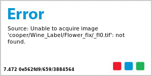 Love Flower Small Rectangle Wine Label