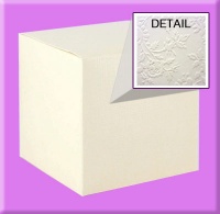 Italian Embossed Papers Tuck Top Boxes Cream - Pearl