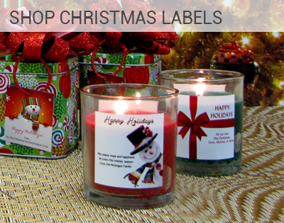 Order Custom Christmas Candle Labels