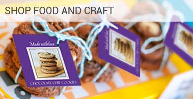 Food Craft Printed Label Tags Packaging