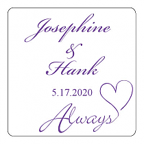 Always Swirly Square Wedding Coasters