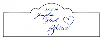 Believe Swirly Billbord Cigar Band Wedding Labels