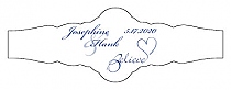 Believe Swirly Fancy Cigar Band Wedding Labels