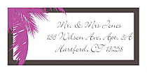 Caribbean Beach Address Wedding Labels 