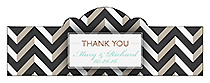 Chalkboard Chevron Billbord Cigar Band Wedding Labels