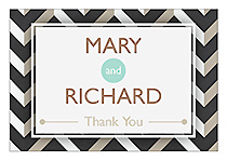 Chalkboard Chevron Horizontal Big Rectangle Wedding Label