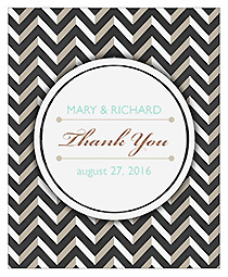 Chalkboard Chevron Vertical Big Rectangle Wedding Labels