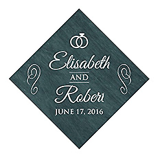 Chalkboard Rings Diamond Wedding Label