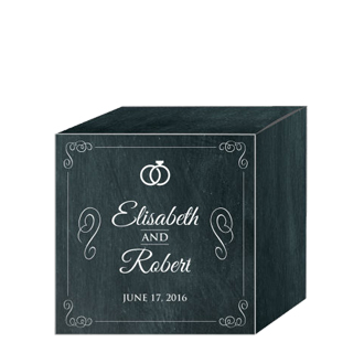 Chalkboard Rings Wedding Box Small