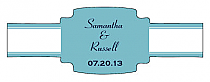 Classic Buckle Cigar Band Wedding Labels