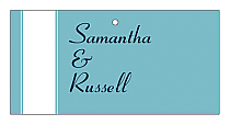 Classic Horizontal Small Rectangle Wedding Hang Tag