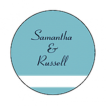 Classic Small Circle Wedding Labels