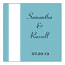 Classic Square Favors Wedding Labels