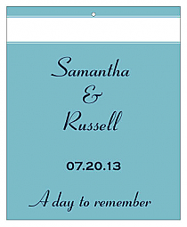 Classic Vertical Big Rectangle Wedding Hang Tag