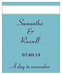 Classic Vertical Big Rectangle Wedding Labels