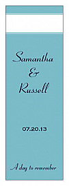 Classic Large Vertical Rectangle Wedding Labels 2x6.25