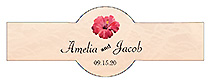 Coralbell Lace Wedding Cigar Band Label