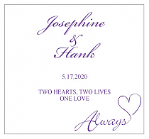 Customizable Always Swirly Square Wedding Labels