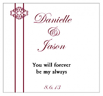 Customizable Decor Square Wedding Labels