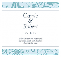 Customizable Provencale Square Wedding Labels 