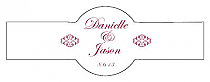 Decor Cigar Band Wedding Labels