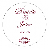 Decor Circle Wedding Hang Tag 