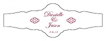 Decor Fancy Cigar Band Wedding Labels