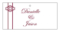 Decor Horizontal Small Rectangle Wedding Hang Tag 