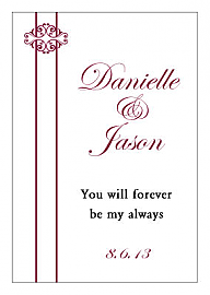 Decor Rectangle Wedding Labels