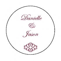 Decor Small Circle Wedding Labels