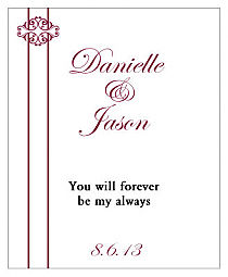 Decor Vertical Big Rectangle Wedding Labels  