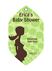 Ready to POP Baby Shower Rounded Diamond Favors Hang Tags