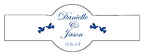 Doves Cigar Band Wedding Labels