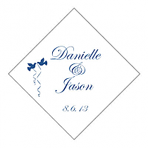 Doves Diamond Wedding Label