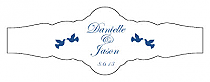 Doves Fancy Cigar Band Wedding Labels