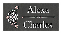 Personalize Eat Drink be Married Chalkboard Horizontal Small Rectangle Wedding Labels