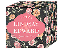 Floral Chalkboard Wedding Box Large