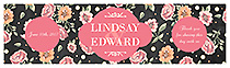 Floral Chalkboard Water Bottle Wedding Labels