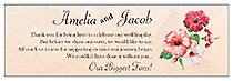 Coralbell Lace Large Horizontal Rectangle Wedding Label 6.25x2