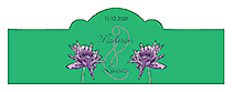 Floral Lovely Lavender Billbord Cigar Band Wedding Label