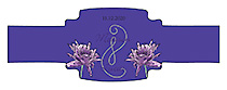 Floral Lovely Lavender Wedding Buckle Cigar Band Labels