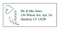 Forever Swirly Address Wedding Labels