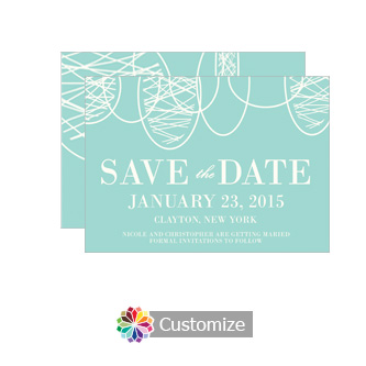 Formal Invitation Save the Date Wedding Card 4.5 x 6.25