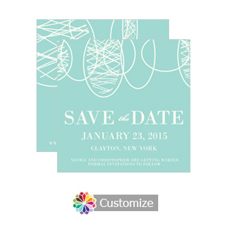 Formal Invitation Save the Date Wedding Card 5.25