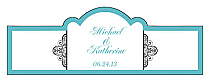 Glamorous Billbord Cigar Band Wedding Labels