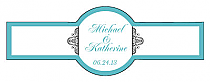 Glamorous Cigar Band Wedding Labels