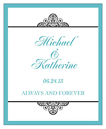 Glamorous Vertical Big Rectangle Wedding Labels