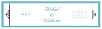 Glamorous Water Bottle Wedding Labels