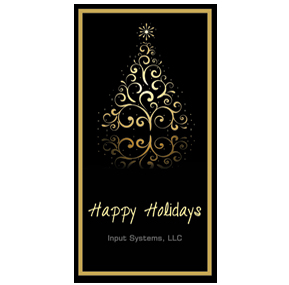 Gold Reflective Christmas Tree Card w-Envelope 4" x 8" business style