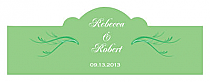 Honeymoon Waves Billbord Cigar Band Wedding Labels